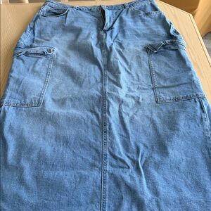 Almost Famous Blue Denim Skirt